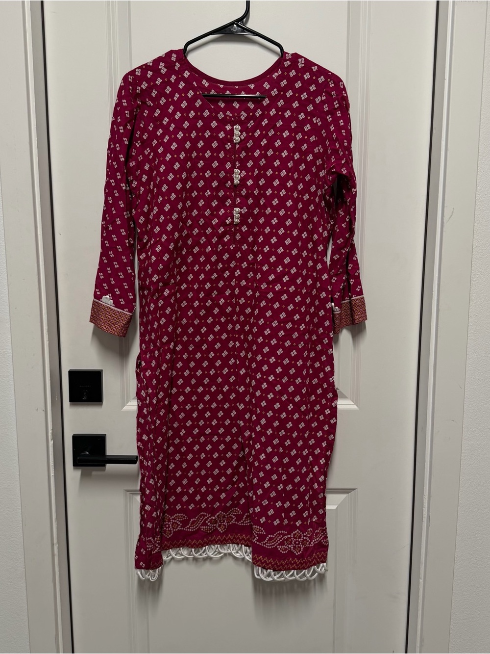 Pakistani Pink 3 Piece Casual Suit Set with Dupatta